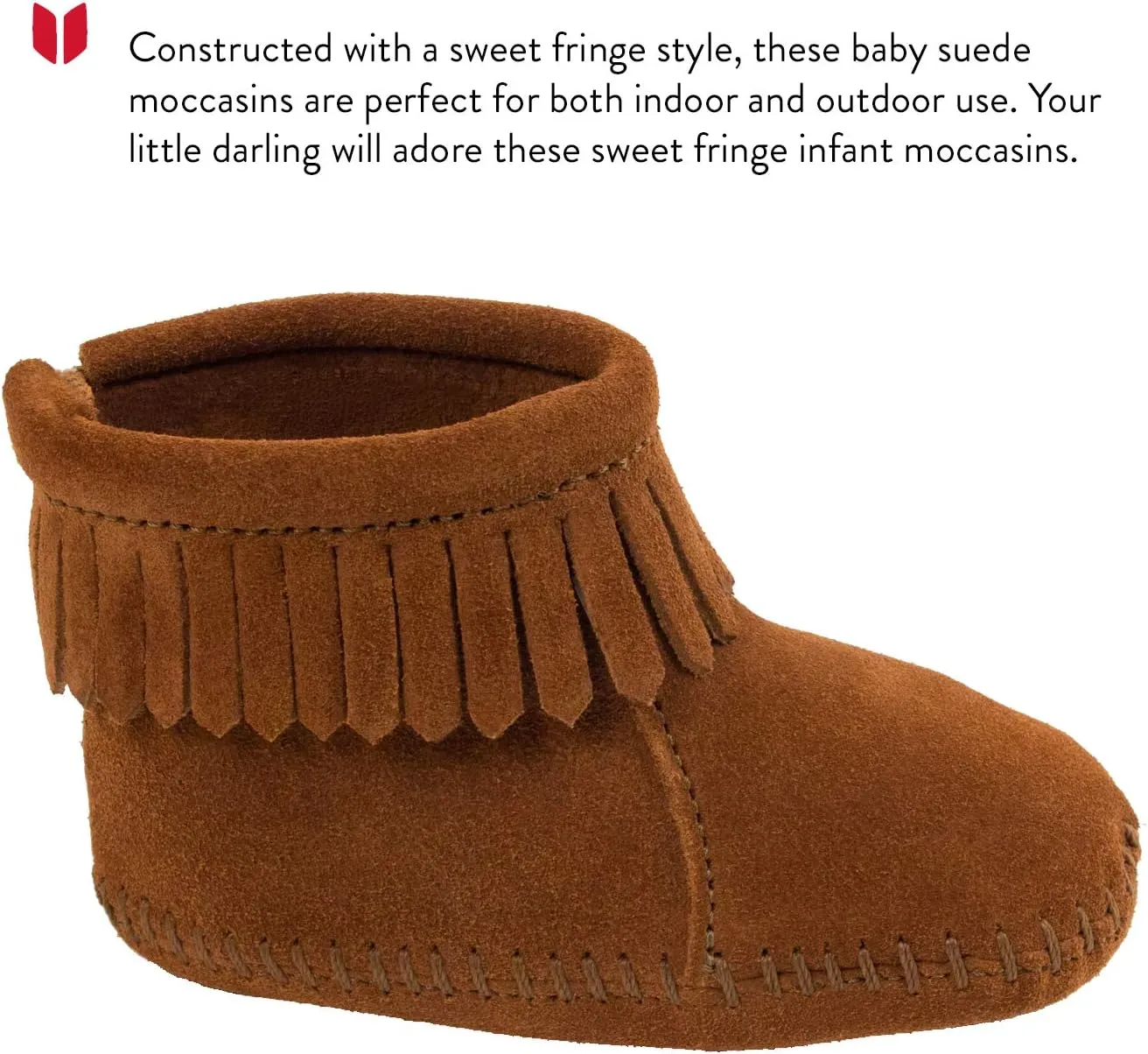 Minnetonka Velcro Back Flap Bootie (Toddler)