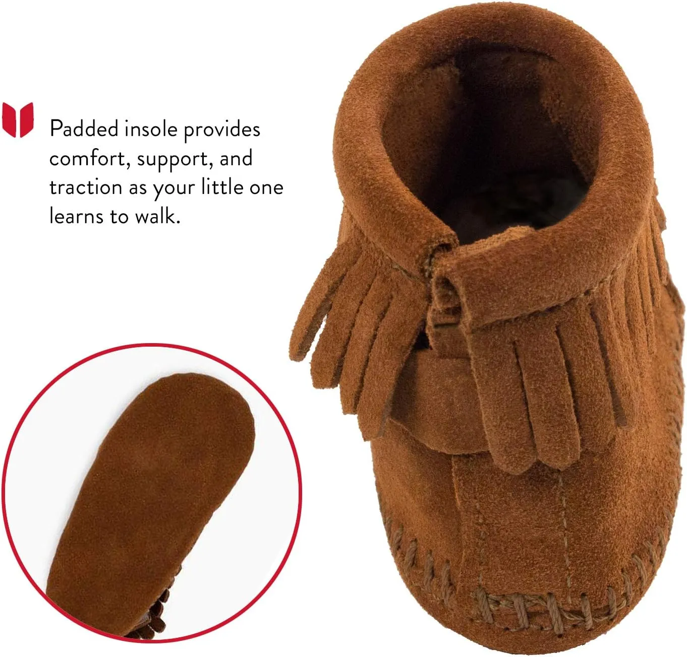 Minnetonka Velcro Back Flap Bootie (Toddler)