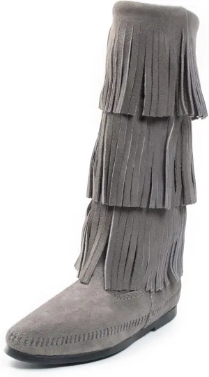 Minnetonka Women's 3-Layer Fringe Boot