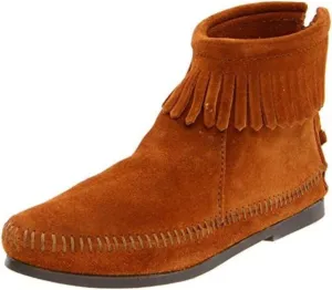 Minnetonka Women's Back Zipper Bootie - Hardsole