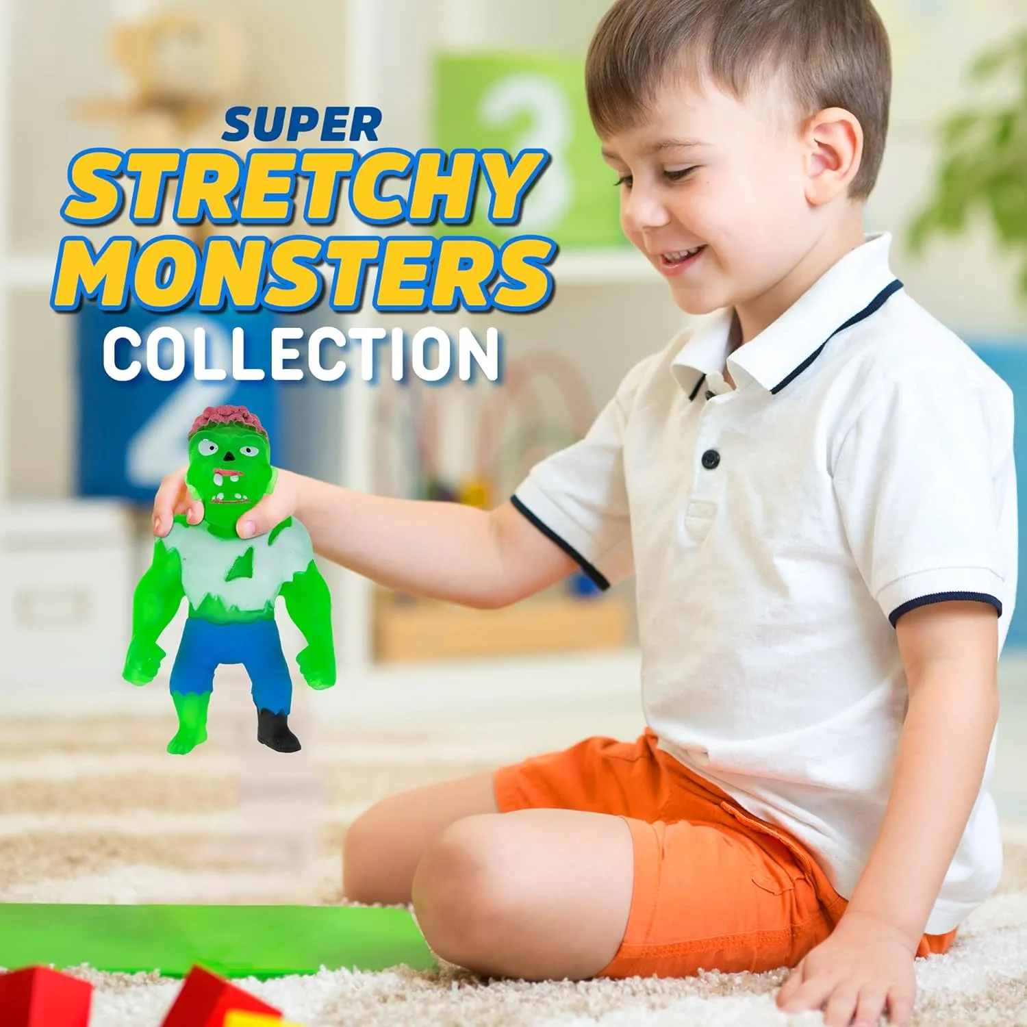Monster Flex Stretchy Toys for Boys and Girls - Spooky Stretch Monsters, Stretch Guy Toys for Kids Birthday Party Favors - Series 2 (Vampire)