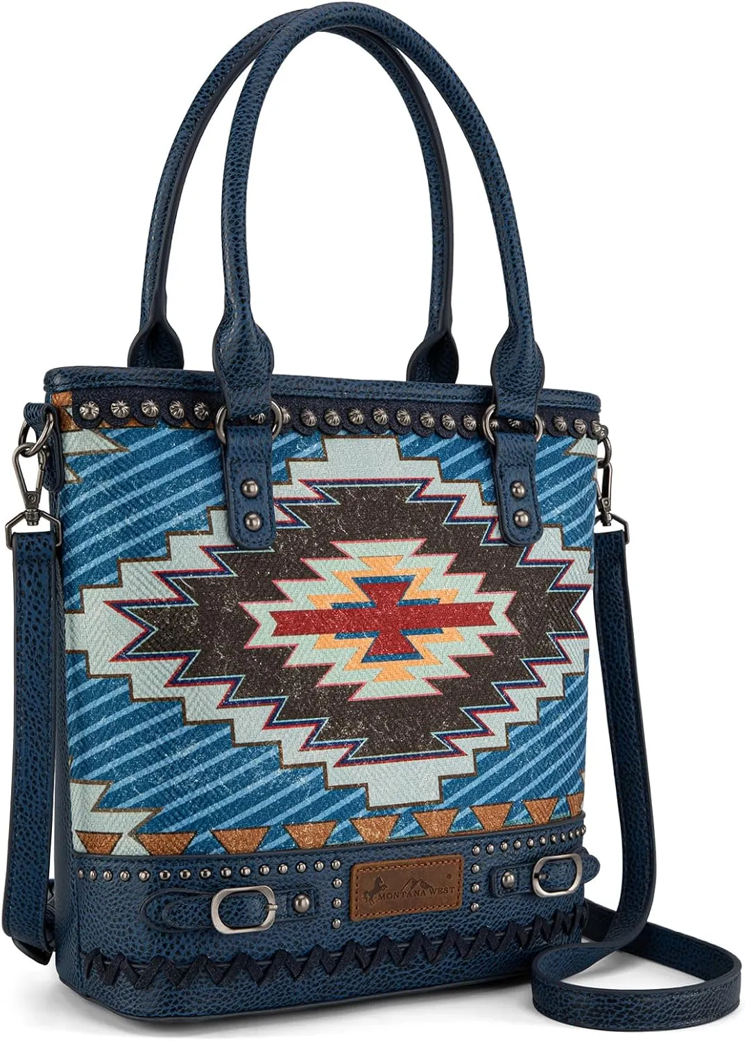 Montana West Western Aztec Tote Bag for Women Country Cowgirl Top Handle Shoulder Bag