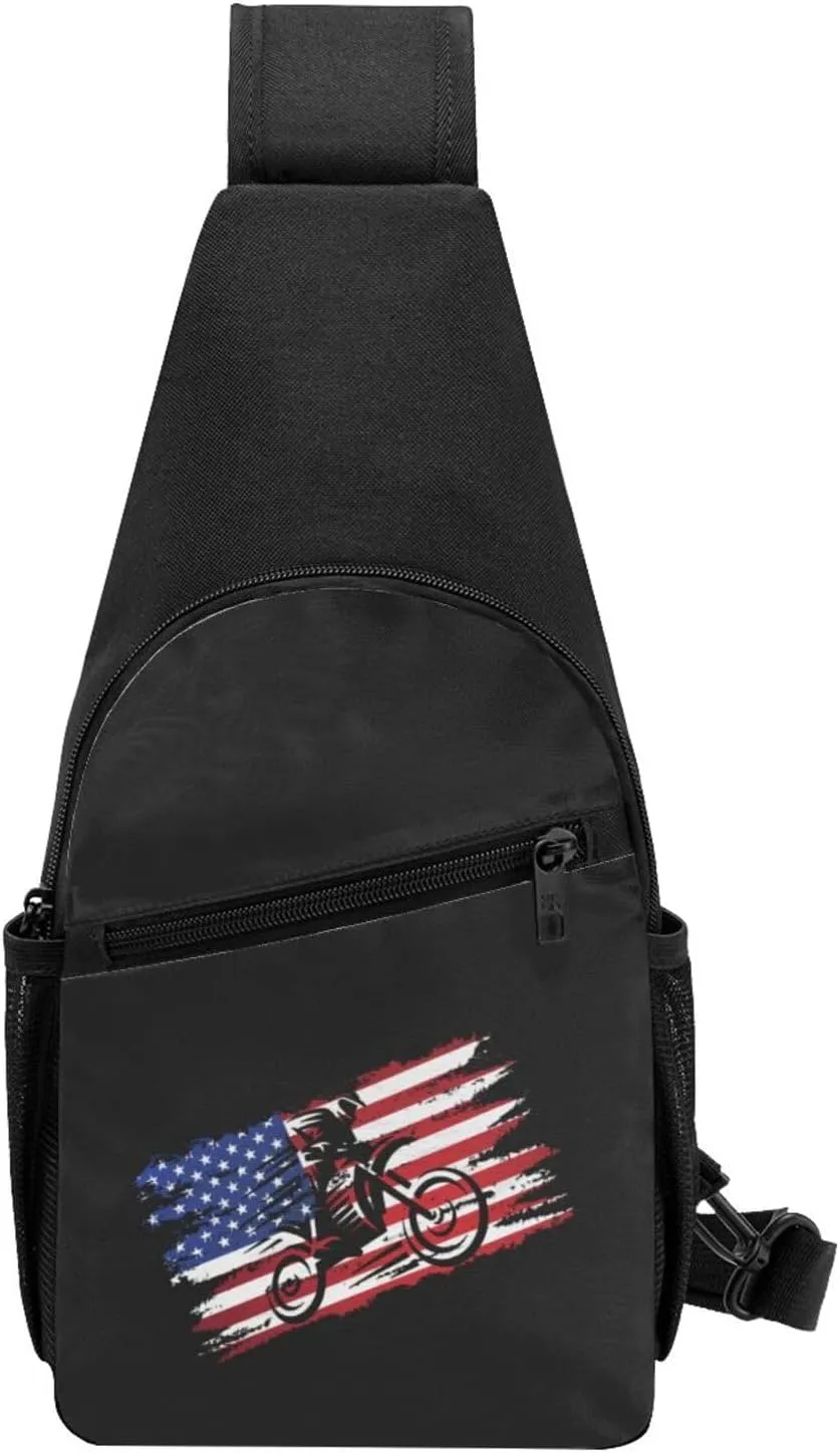 Motocross Dirt Bike Chest Pack Leisure Shoulder Crossbody Chest Bag