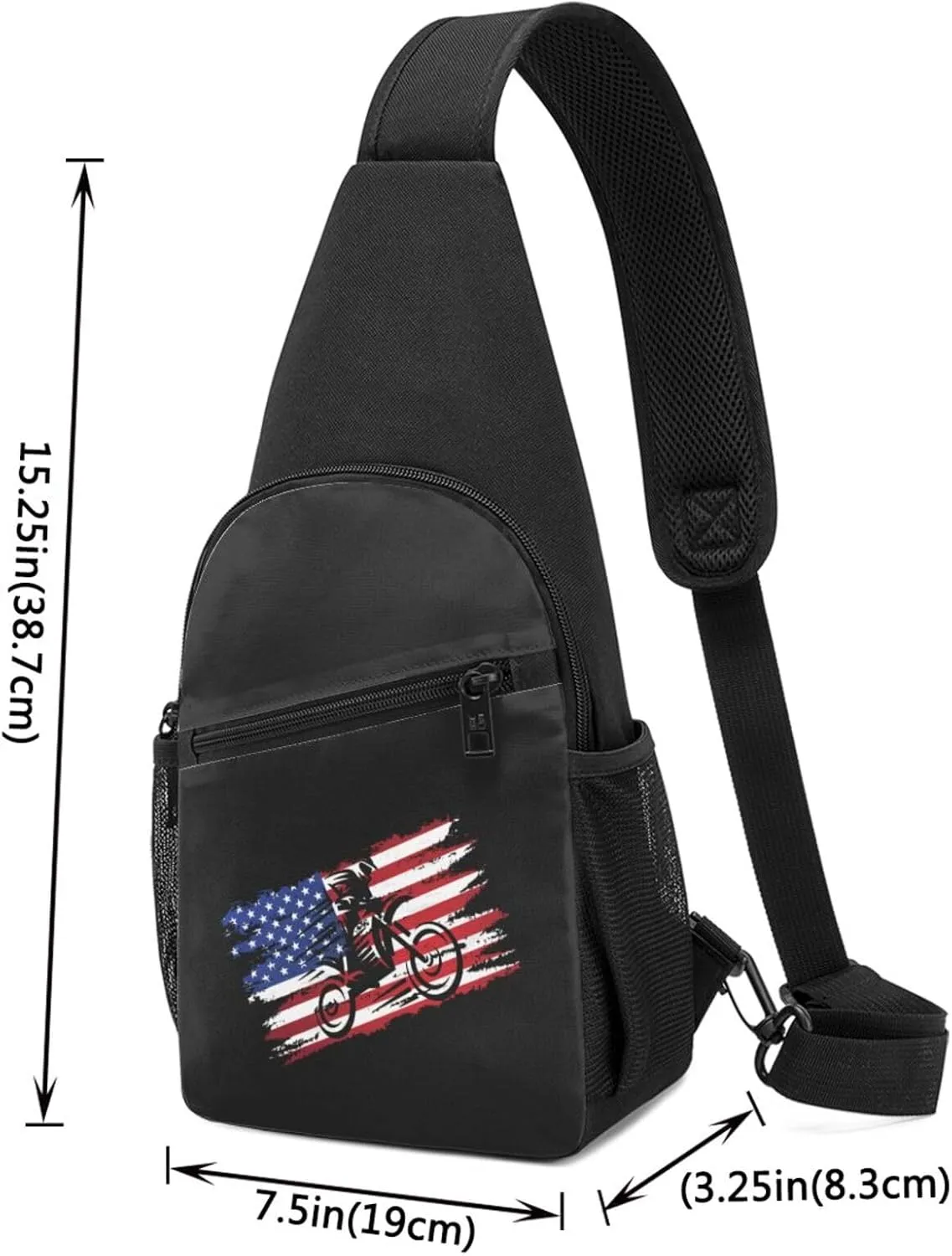 Motocross Dirt Bike Chest Pack Leisure Shoulder Crossbody Chest Bag