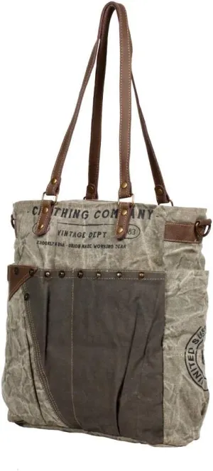Myra Bag Broil Upcycled Canvas Shoulder Bag S-1226