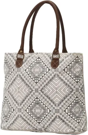 Myra Bags Artisan Upcycled Canvas Tote Bag M-0745