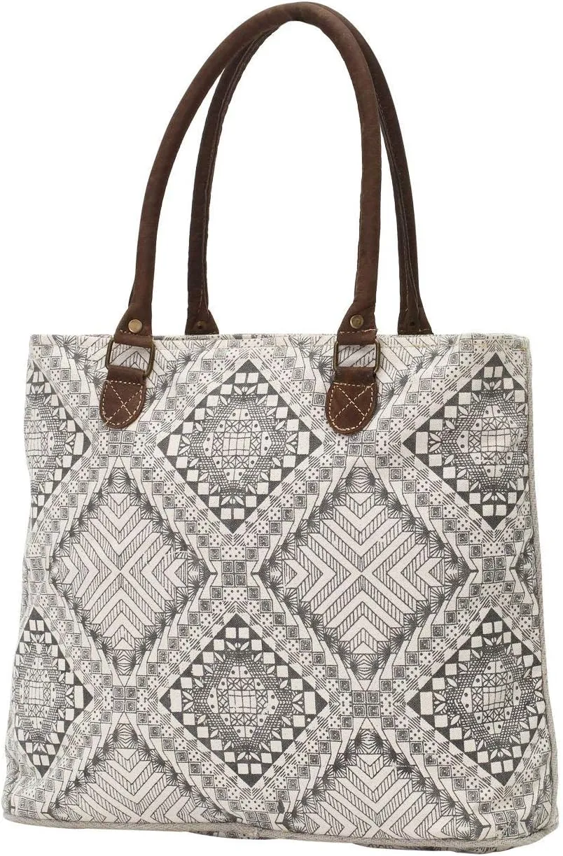 Myra Bags Artisan Upcycled Canvas Tote Bag M-0745