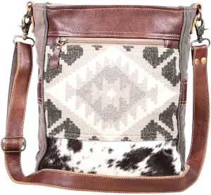 Myra Bags Eazy Breezy Canvas, leather & Rug Shoulder Bag S-1898
