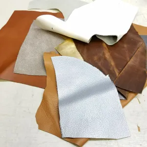 NAT Leathers Scrap remnants Trimming of Cow Hide Shoe Handbag Leathers in 2.5-3.0 oz 1.2-1.4 mm About 5 lbs Cow Hide Leather Skin (5 lbs)