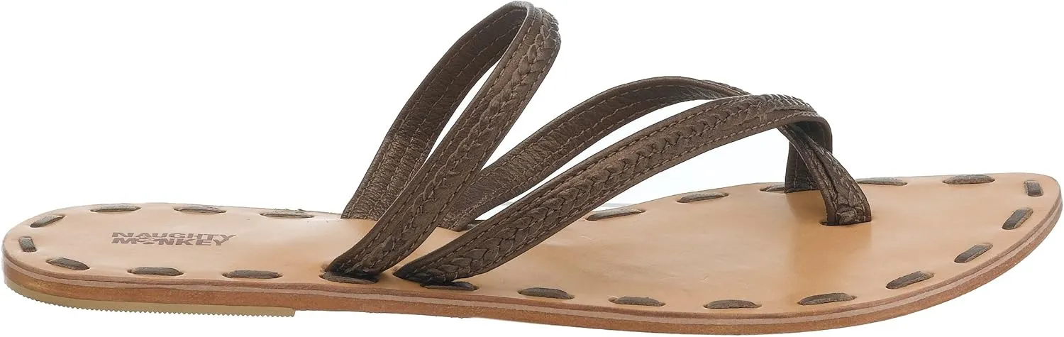 Naughty Monkey Women's Cordelia Metallic Toe Thong