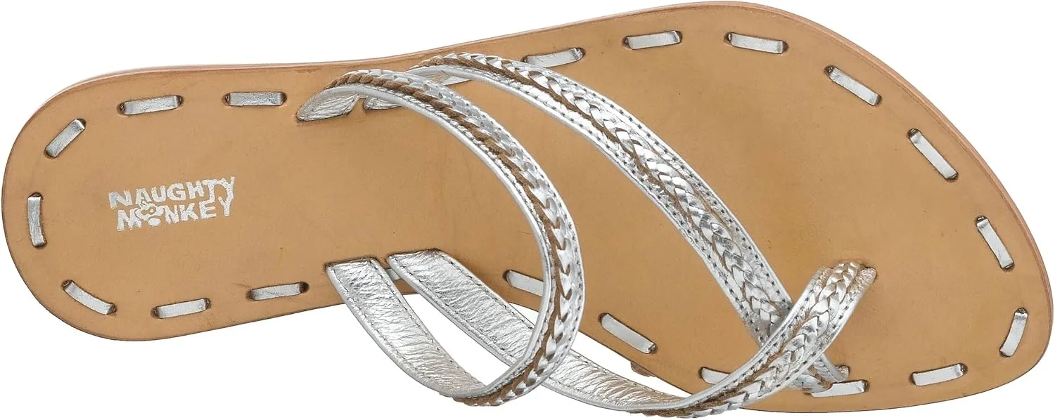 Naughty Monkey Women's Cordelia Metallic Toe Thong