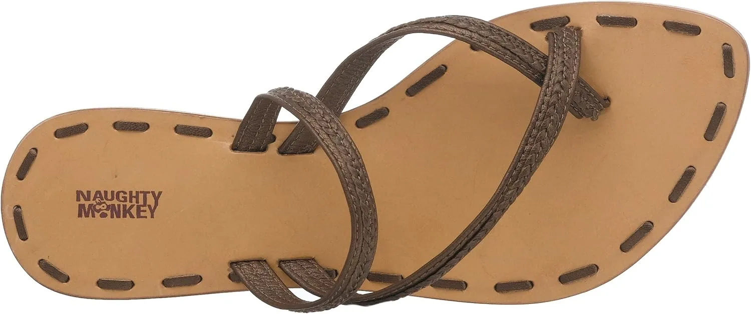 Naughty Monkey Women's Cordelia Metallic Toe Thong