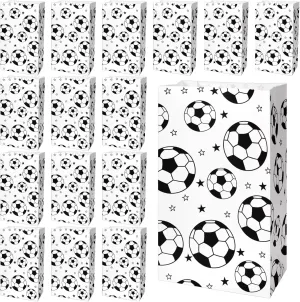 Neworkg 40 Pack Paper Soccer Party Favor Bags, Soccer Gift Bags, Candy Goodie Treat Bags for Party Favor Supplies