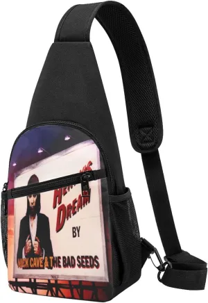 Nick Music Cave Crossbody Bag for Women Men Travel Small Shoulder Bags Waterproof Sling Backpack Hiking Chest Pack