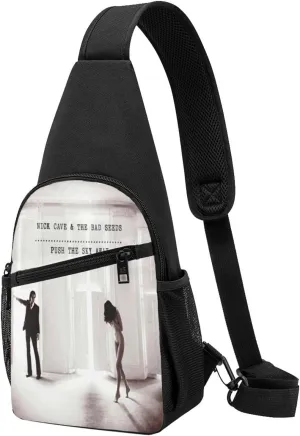 Nick Music Cave Crossbody Bag for Women Men Travel Small Shoulder Bags Waterproof Sling Backpack Hiking Chest Pack