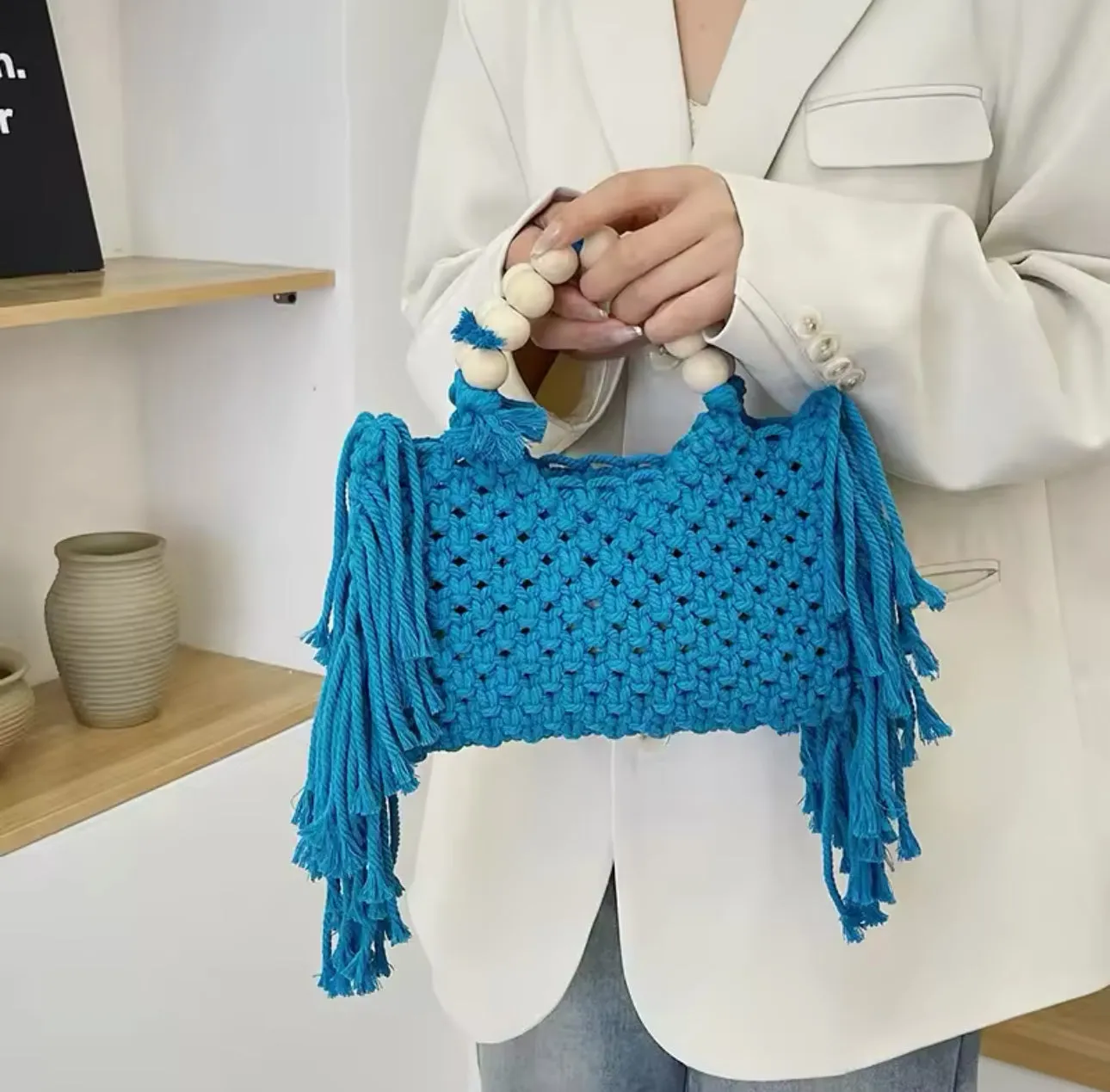 Nora Boho Chic Macrame Handbag