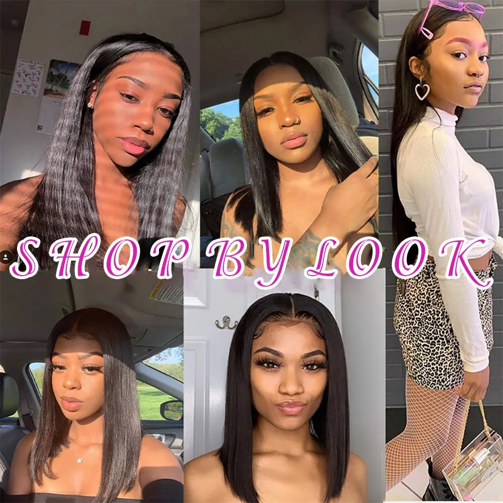 Nvnvdij U Part Wigs Straight Brazilian Virgin Human Hair Wigs for Black Women Upgrade U Part Wigs Glueless Full Head Clip In Half Wig U Shape Wig No Leave Out 180% Density Natural Color
