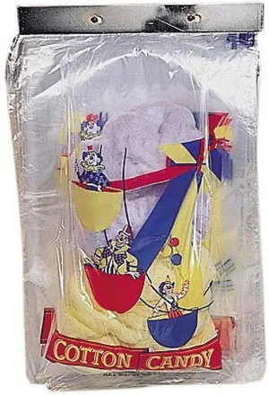 Oasis Supply, Heavy Duty Cotton Candy Bags - Carnival Ferris Wheel Design - 100 count, Twist Ties are Included
