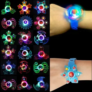 ONESING 18 Pack Light Up Party Favors, LED Bracelets Glow in The Dark Birthday Party Favors Return Gifts for Kids Classroom Tag Flashing Neon Halloween Supplies Easter Independence Day Random