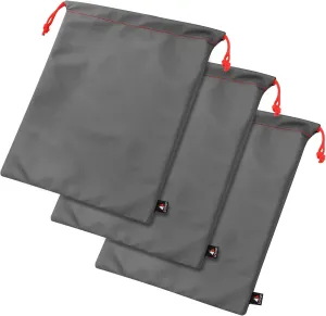 Pack of 3 Universal Water Proof Headphone Protection Pouch Bag 11 x 9.25" in Metallic Gray Color
