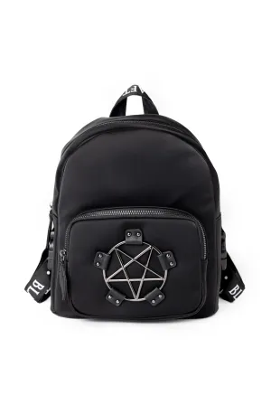 Pentagram medium sized nylon backpack