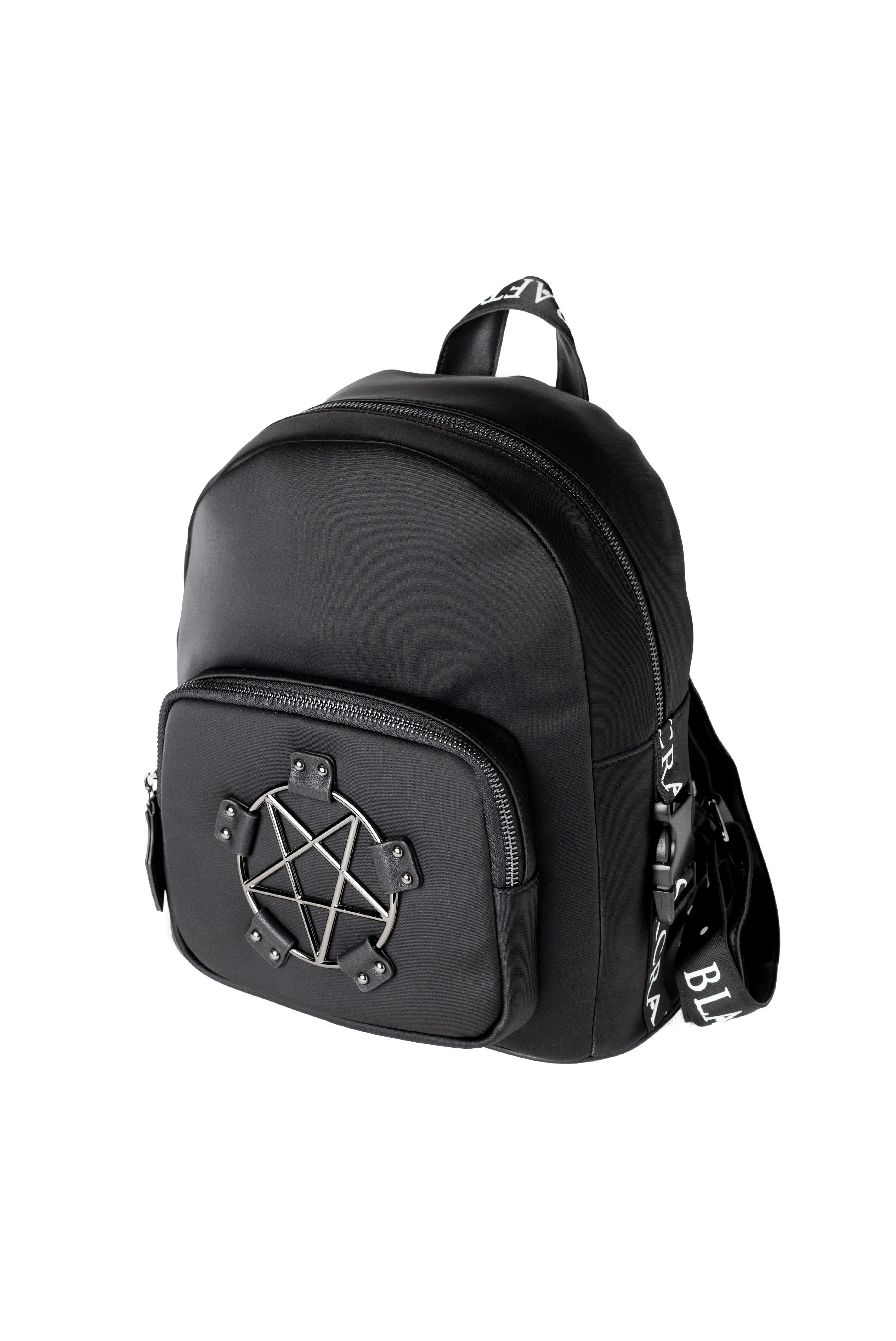 Pentagram medium sized nylon backpack