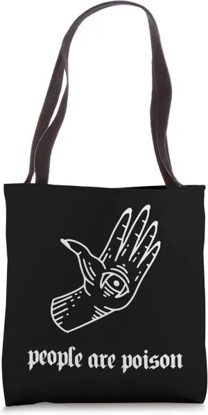 People are poison Aesthetic Rose Pastel Goth Edgy Tote Bag