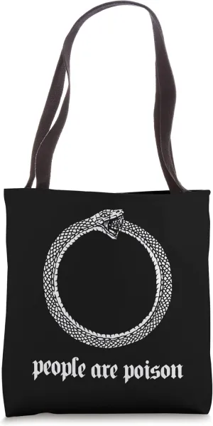People are poison ouroboros Aesthetic Pastel Goth Edgy Tote Bag