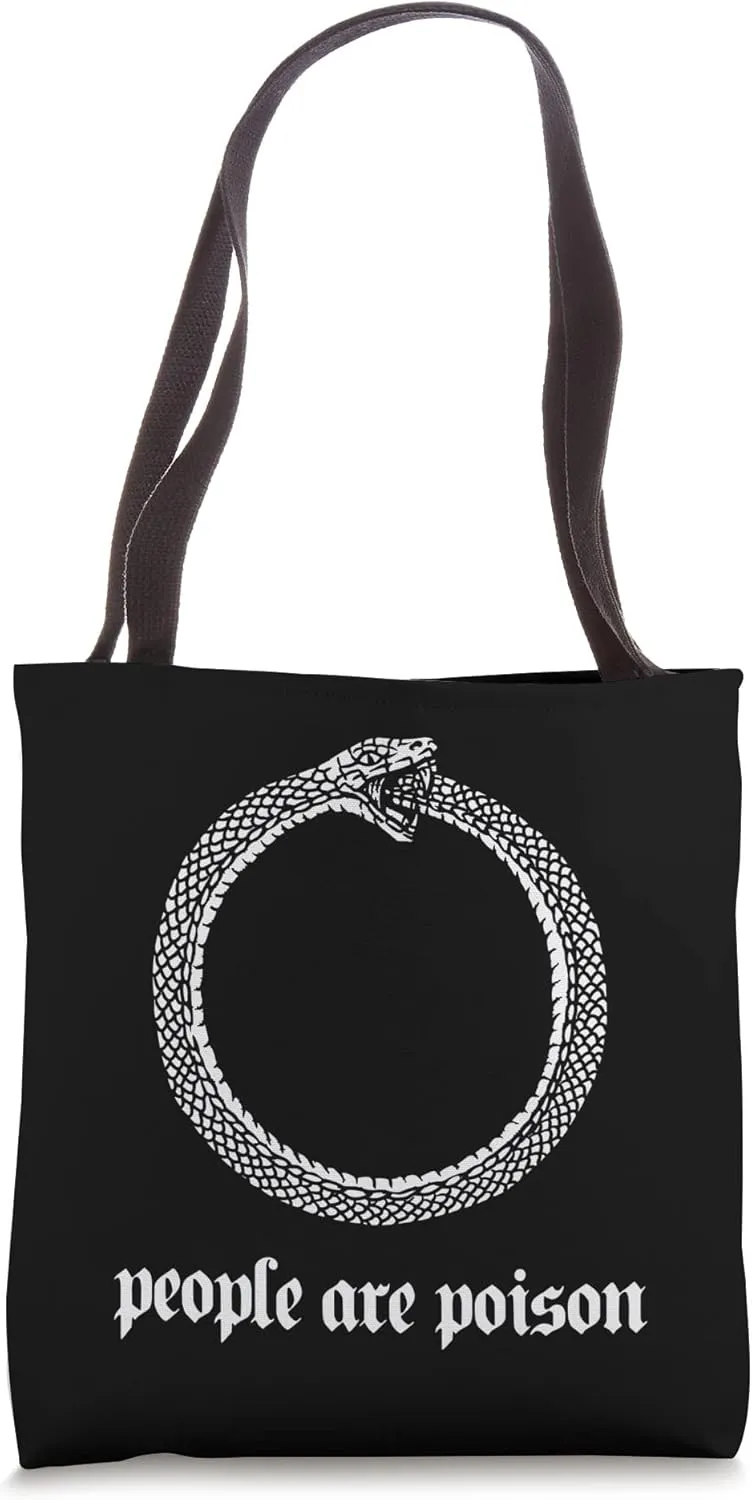 People are poison ouroboros Aesthetic Pastel Goth Edgy Tote Bag