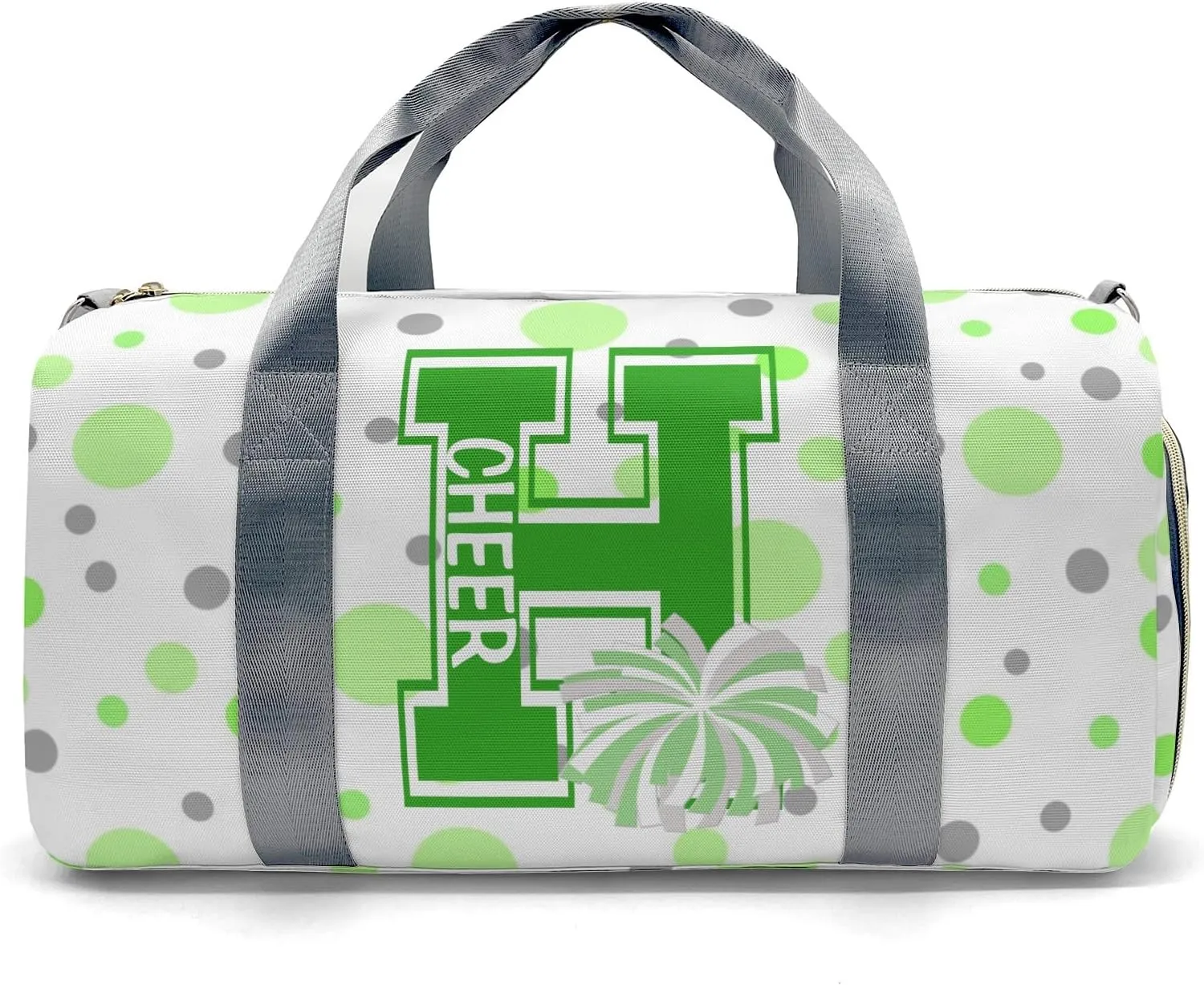 Personalized Duffel Bag Cheerleader Pom-pom Polka Dots Bow Function Meets Fashion: Travel Bags for Fitness Journey