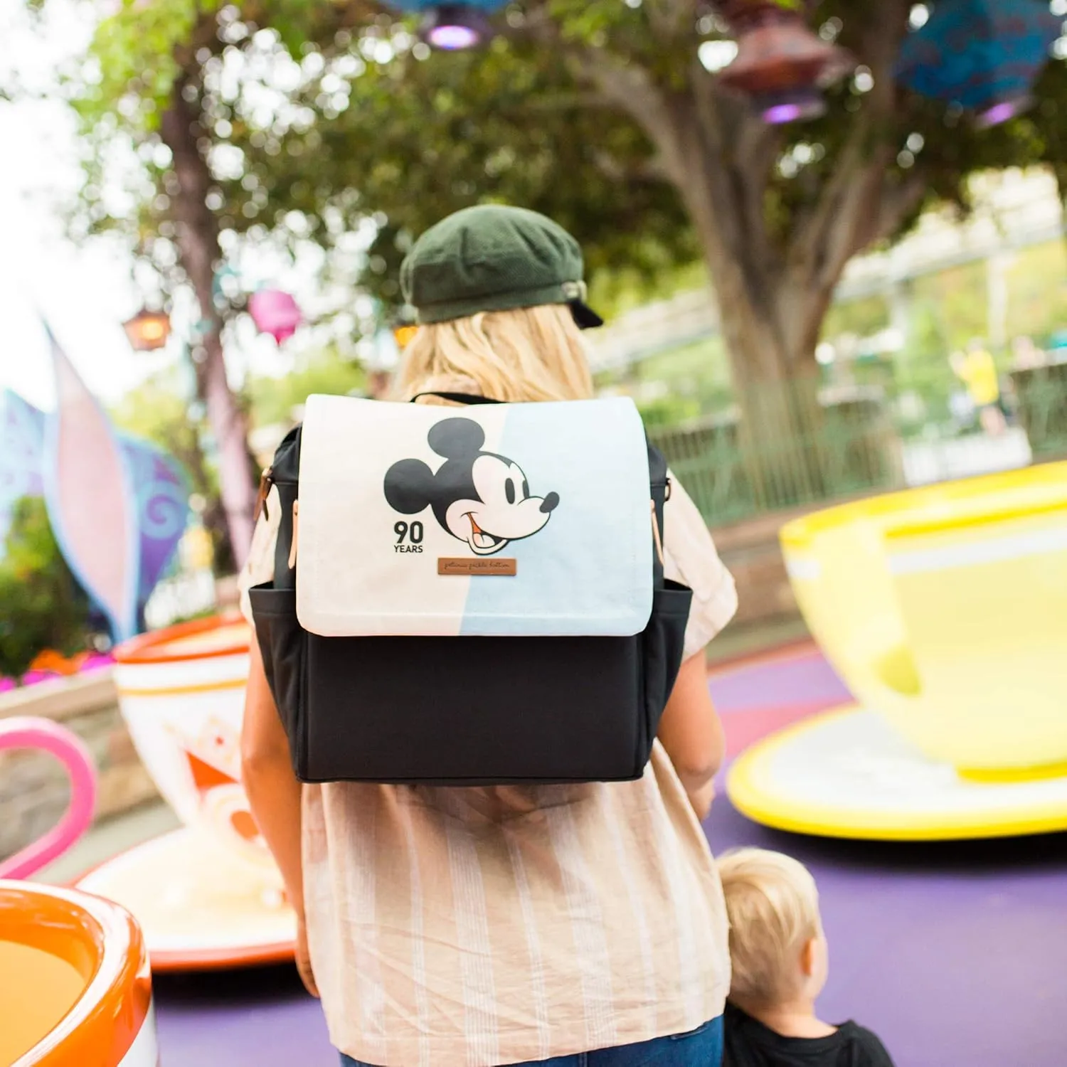 Petunia Pickle Bottom Boxy Backpack in Mickey's 90th Blue Colorplane Disney Collaboration, Blue