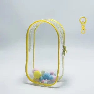 Pink Clear Bags Beach Bag Accessories,Can Be Installed Inside And Outside The Bag,Can Be Filled With Cute for Doll (Yellow, Large)
