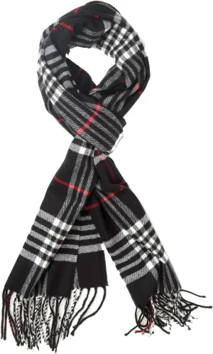 Plum Feathers Super Soft Luxurious Cashmere Feel unisex for Men and Women Winter Scarf