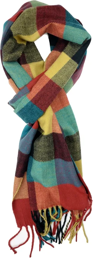Plum Feathers Super Soft Luxurious Cashmere Feel unisex for Men and Women Winter Scarf