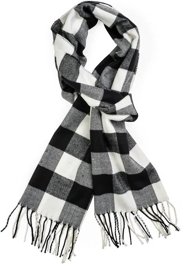 Plum Feathers Super Soft Luxurious Cashmere Feel unisex for Men and Women Winter Scarf