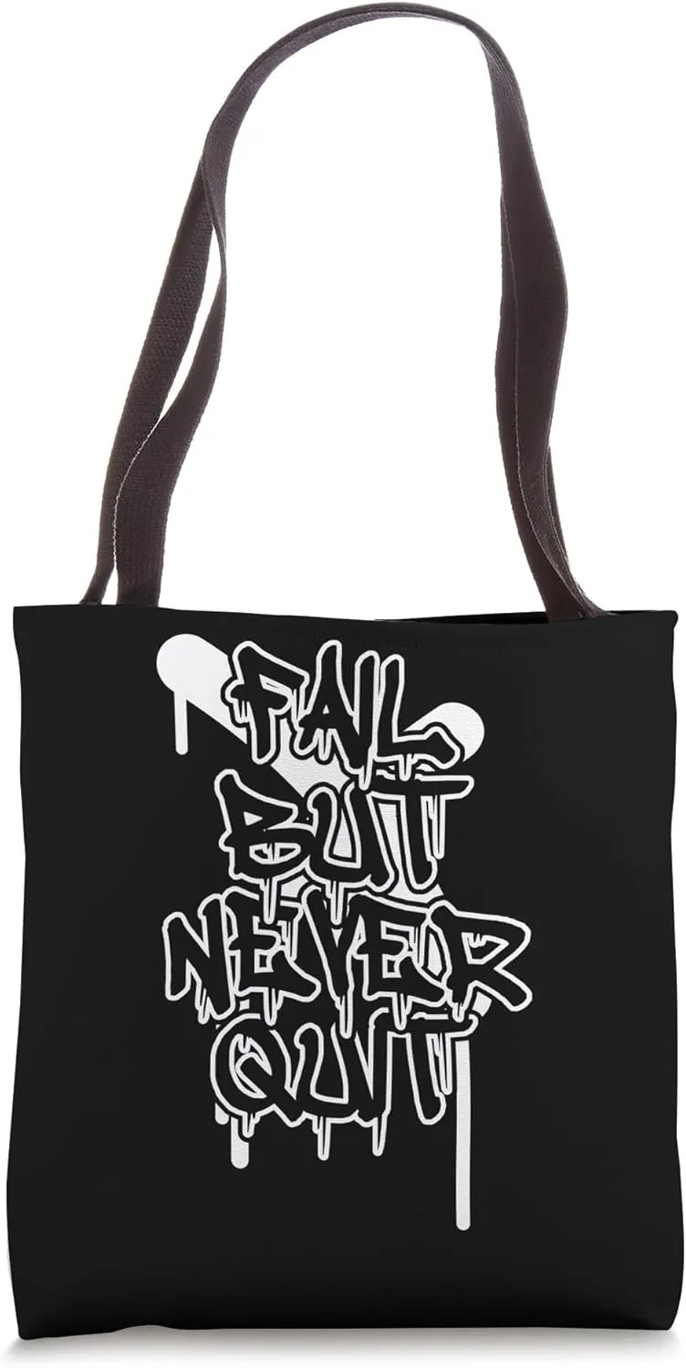 Positive Thinking Quote Graffiti Text Urban Street Style Tote Bag
