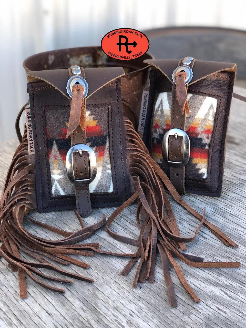 "Pacific Crest" Wool Mini Saddle Bag for Phone, Keys, Roping Powder, etc