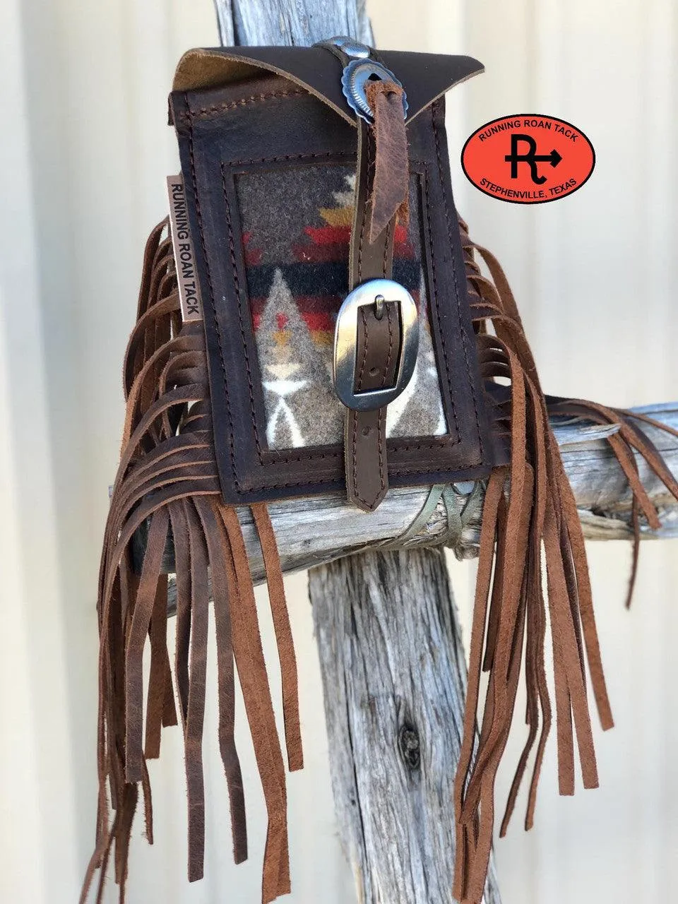 "Pacific Crest" Wool Mini Saddle Bag for Phone, Keys, Roping Powder, etc