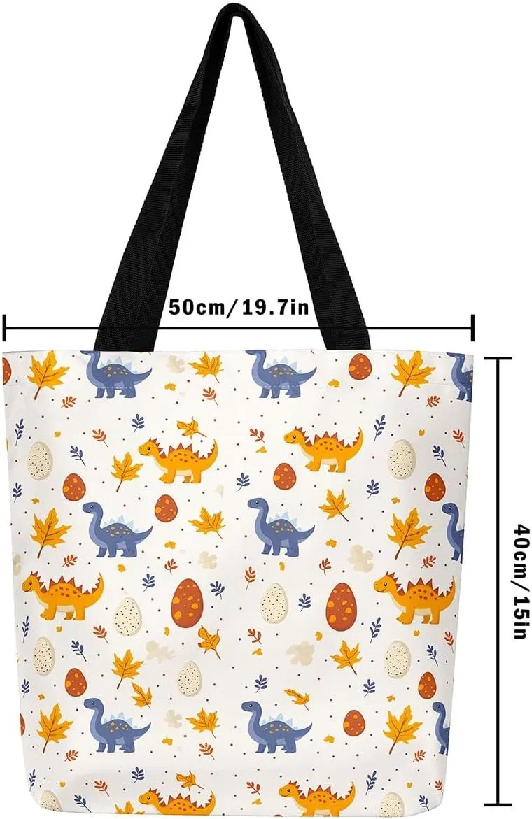 Rainbow Canvas Tote Bag,Butterfly Tote Bag,Cartoon Rainbow Colorful Sun Clouds Shopping Grocery Bags