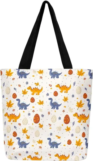 Rainbow Canvas Tote Bag,Butterfly Tote Bag,Cartoon Rainbow Colorful Sun Clouds Shopping Grocery Bags