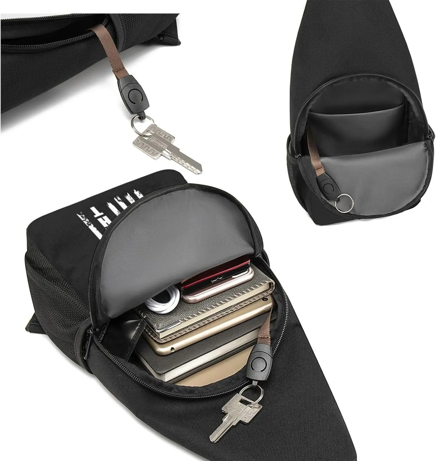 Rare Disease Awareness Chest Pack Leisure Shoulder Crossbody Chest Bag