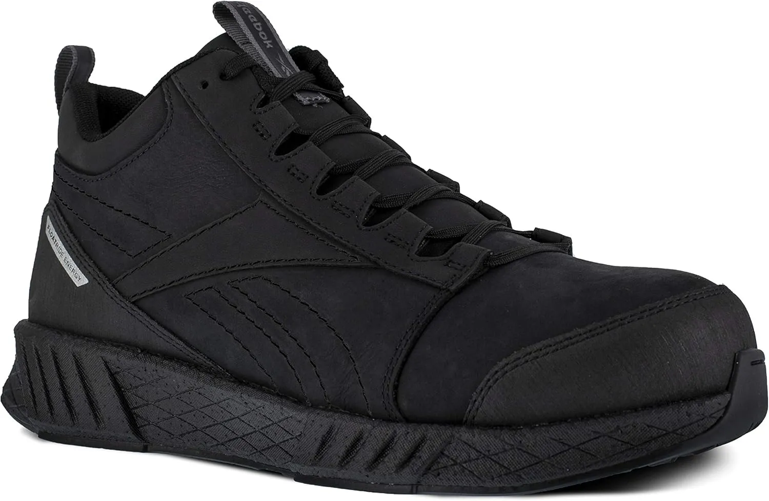 Reebok Work Men's RB4301 Fusion Formidable Safety Composite Toe Athletic Work Mid Cut Shoe Black Industrial & Construction Boot, 10.5 Wide