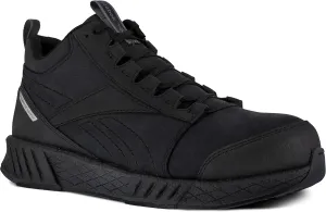 Reebok Work Men's RB4301 Fusion Formidable Safety Composite Toe Athletic Work Mid Cut Shoe Black Industrial & Construction Boot, 10.5 Wide