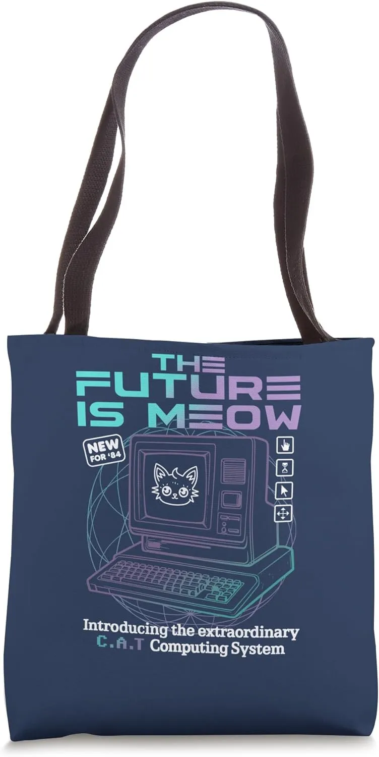 Ripple Junction C.A.T. Computers Future is Meow Funny Tote Bag