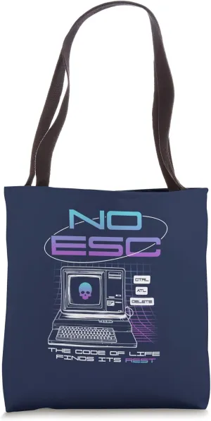 Ripple Junction No Escape CTRL ATL DELETE Y2K Funny Tote Bag