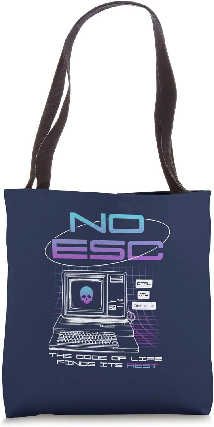 Ripple Junction No Escape CTRL ATL DELETE Y2K Funny Tote Bag