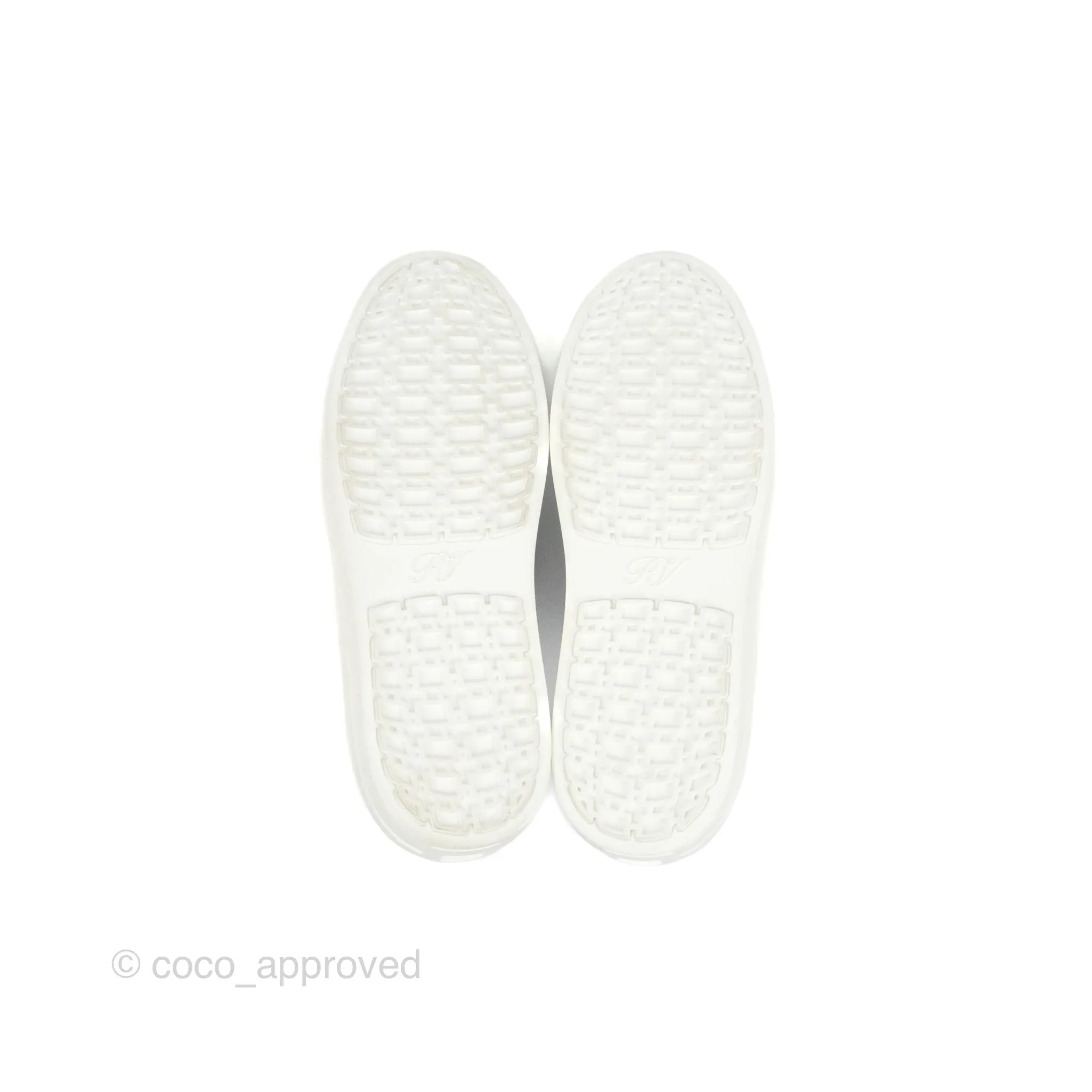 Roger Vivier Sneaky Viv Embellished Leather Sneakers White Size 34.5