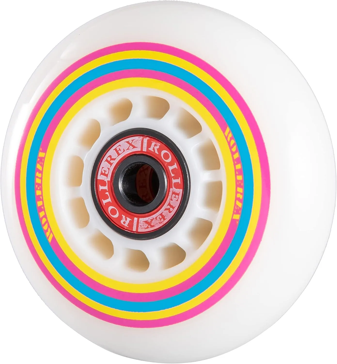 Rollerex Lollipop Boardwalk Inline Skate Wheels (8-Pack with Bearings, Spacers and Washers) (Various Size Options Available)