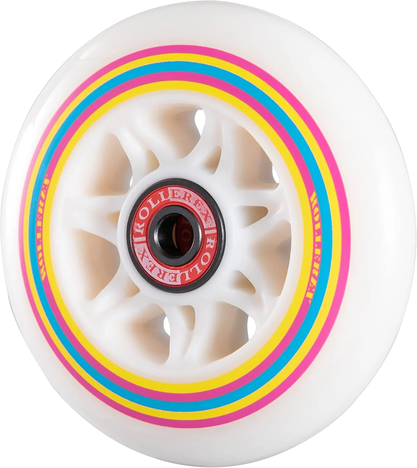 Rollerex Lollipop Boardwalk Inline Skate Wheels (8-Pack with Bearings, Spacers and Washers) (Various Size Options Available)