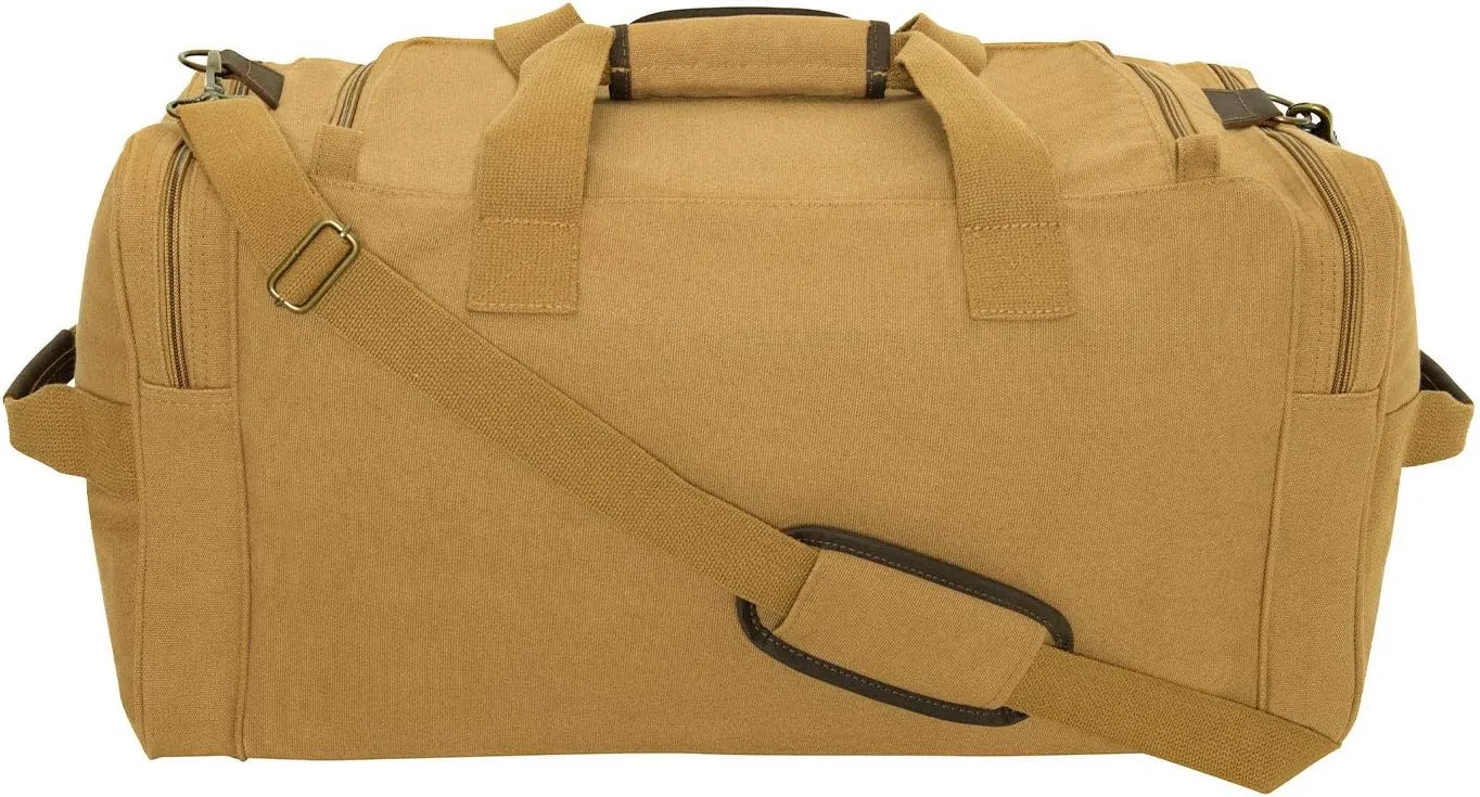 Rothco Leather and Canvas Weekend Travel Bag